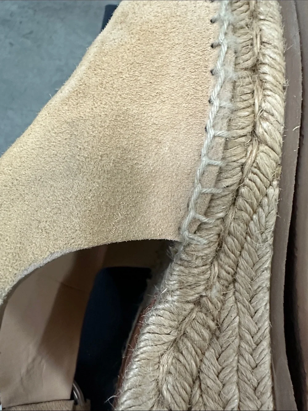 Dune Suede Espadrille Wedge Sandals - Tan